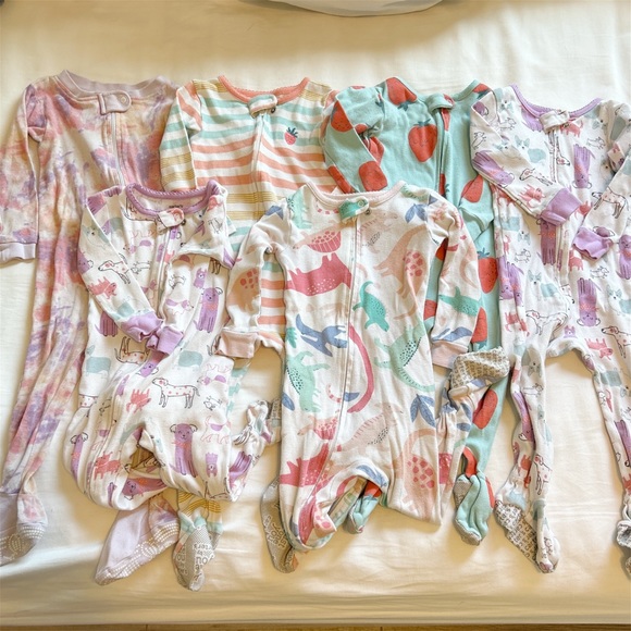 Carter's Other - Carters and Burt’s Bees PJs Bundle 18 Month Footie Pajamas
